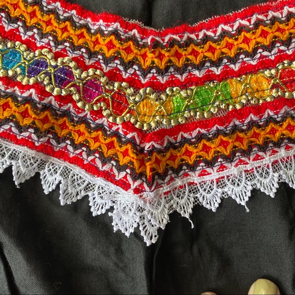 🖤 BOHO BLACK MULTI EMBROIDERED MAXI DRESS! - Picture 8 of 9